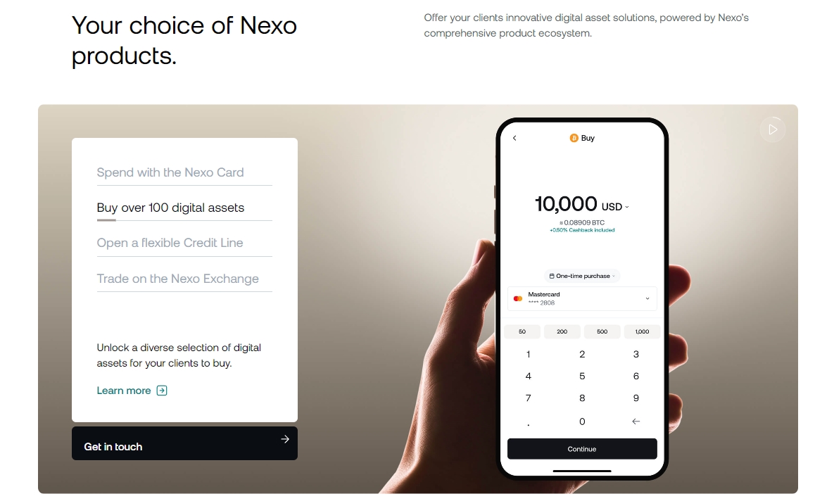 nexo-white-label-products